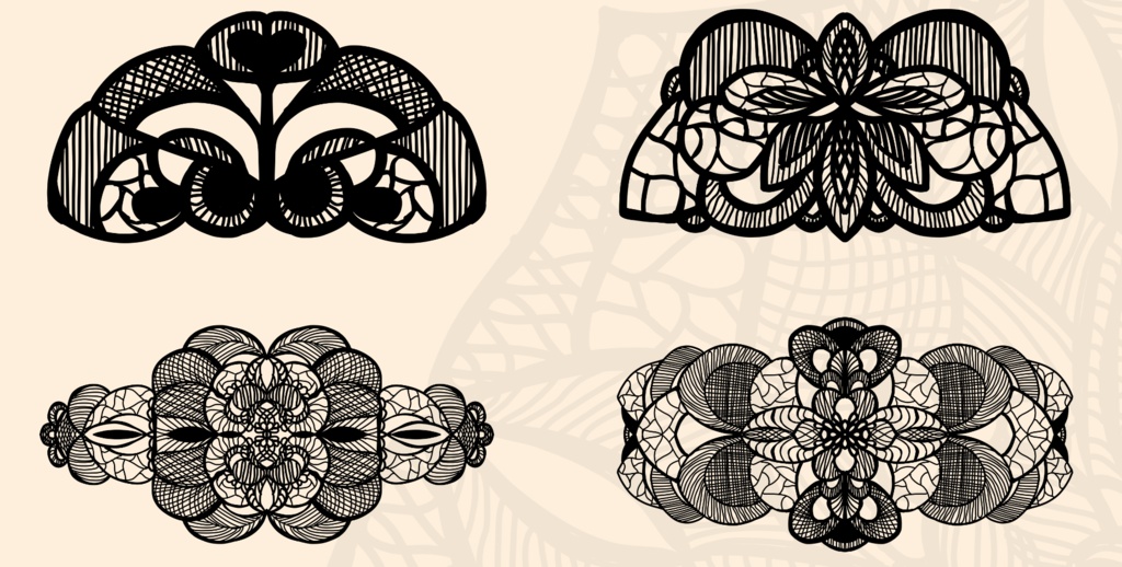 30種類のレース素材│30 kinds of lace material