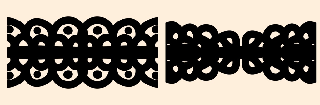 手描きシームレスレース素材5種とブラシ│Hand-drawn seamless 5 lace materials and brushes