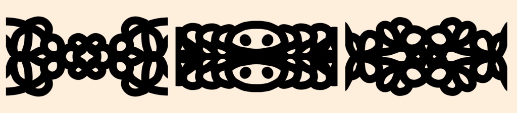 手描きシームレスレース素材5種とブラシ│Hand-drawn seamless 5 lace materials and brushes