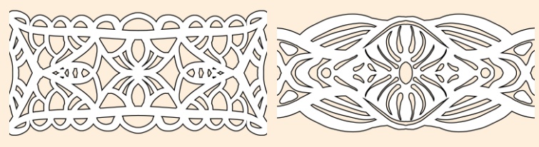 5種の手描きシームレスレース素材とブラシ│5 types of hand-drawn seamless lace materials and brushes