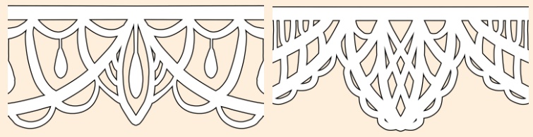 5種の手描きシームレスレース素材とブラシ2│5 types of hand-drawn seamless lace materials and brushes 2
