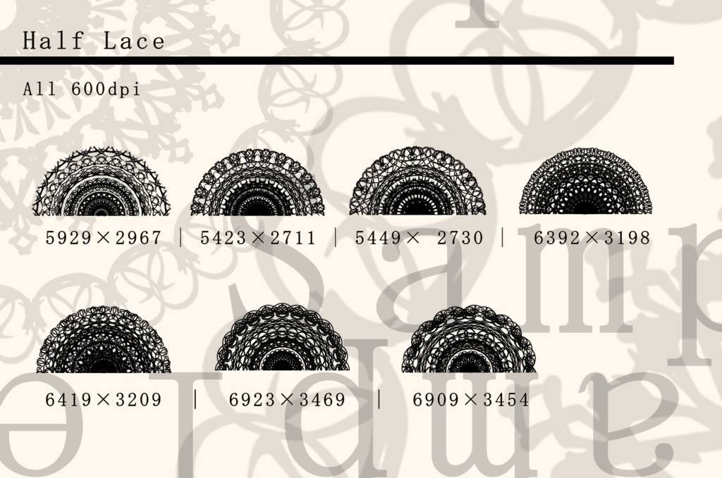 レース素材3/Lace material 3