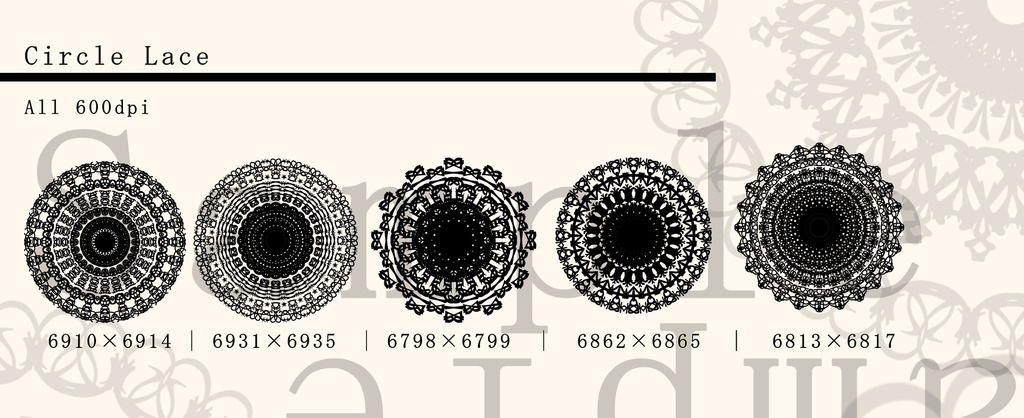 レース素材4/Lace material 4