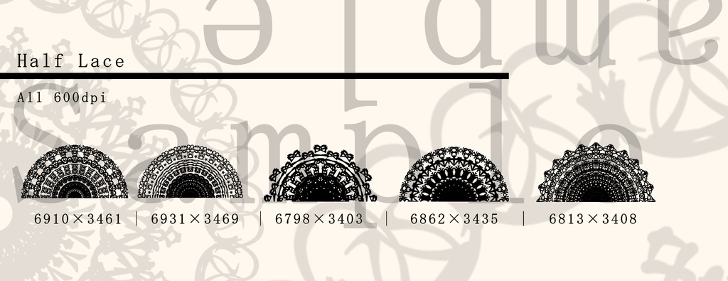 レース素材4/Lace material 4