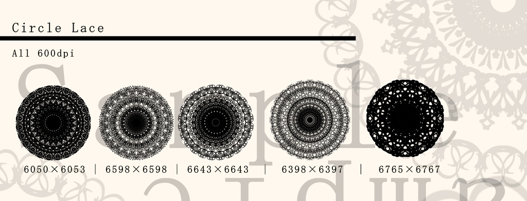 レース素材6/Lace material 6