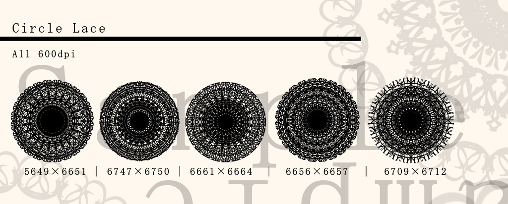 レース素材7/Lace material 7