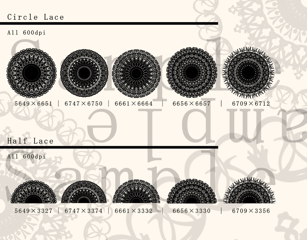 レース素材7/Lace material 7