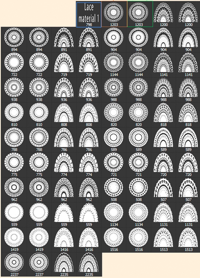 レースブラシ(Photoshop)/Lace brush (Photoshop)