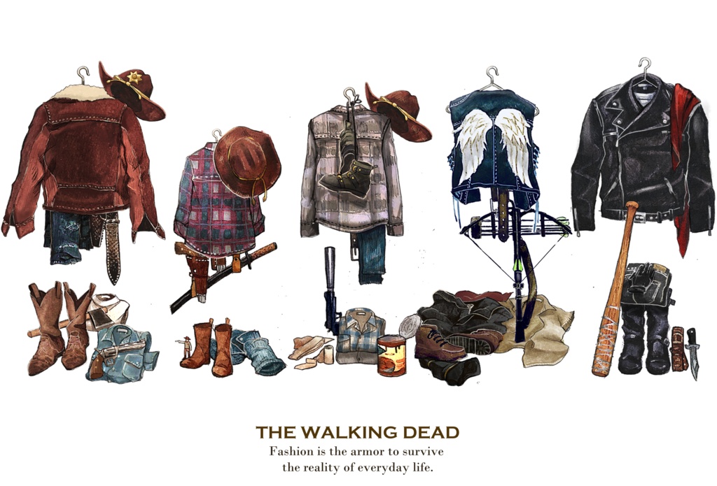 【TWD】ワードローブ・クリアファイル【ウォーキングデッド】