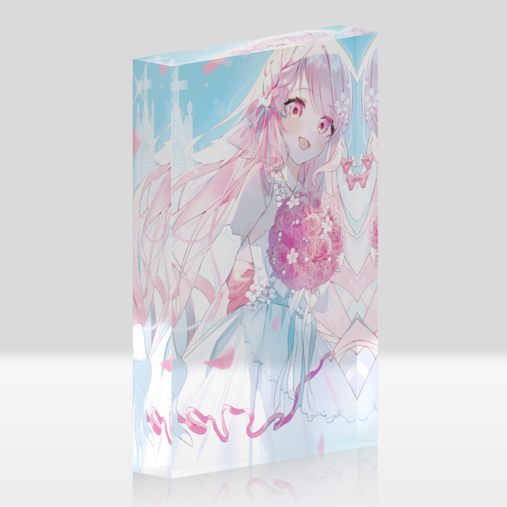 1300人記念 サクラハルカ🌸アクリルブロック
