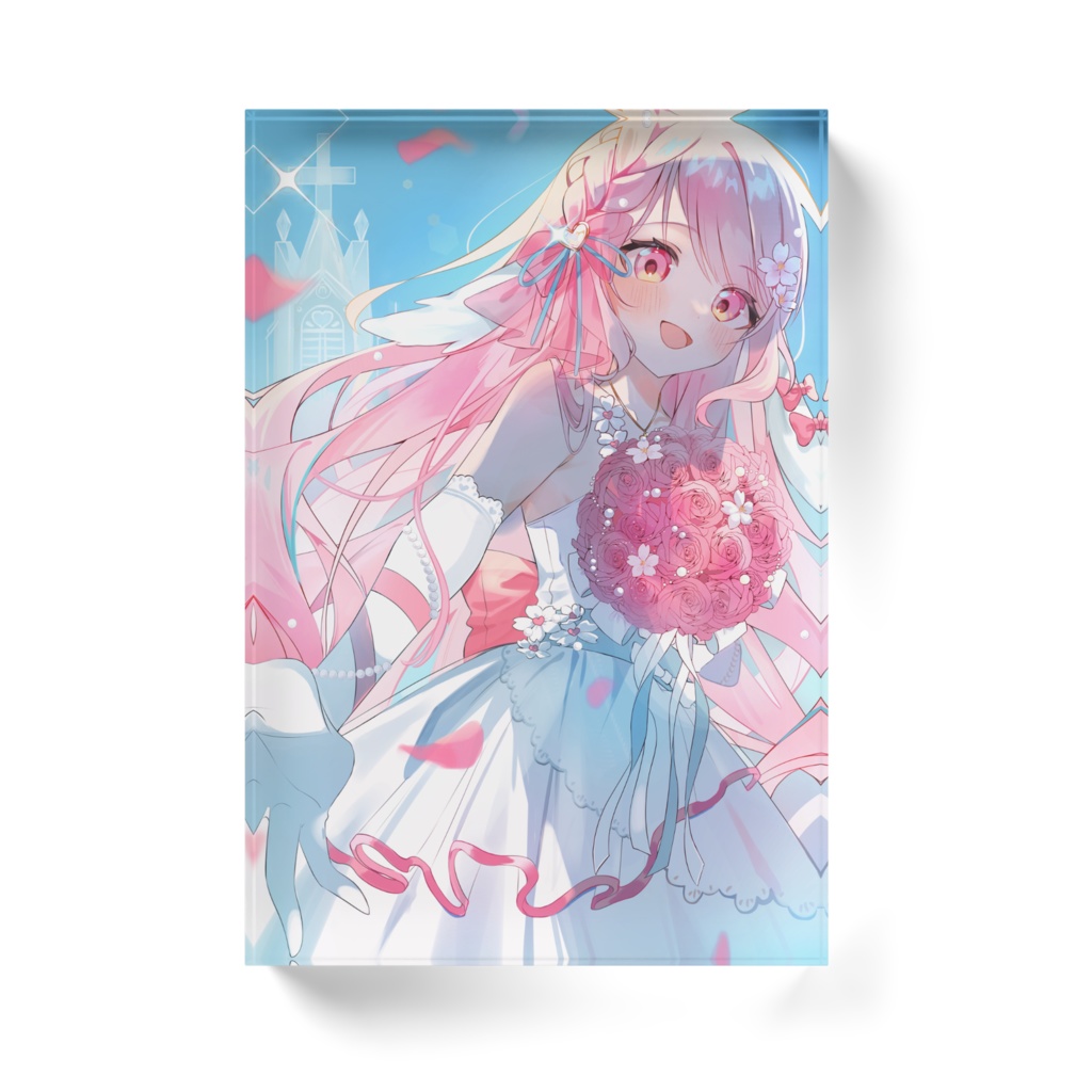 1300人記念 サクラハルカ🌸アクリルブロック