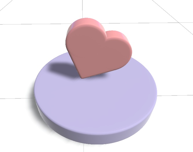 無料　跳ねるハート！動くよ　家具　置物