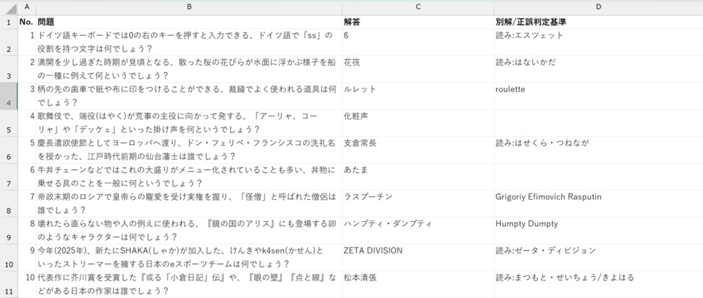 【短文基本】SSS記録集/問題集/Excel