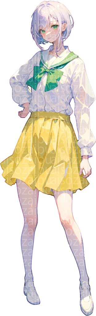 ◀ランダム更新► 校園女学生立ち絵素材(5種顔)