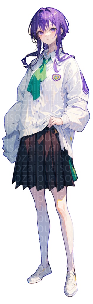 ◀ランダム更新► 校園女学生立ち絵素材(5種顔)