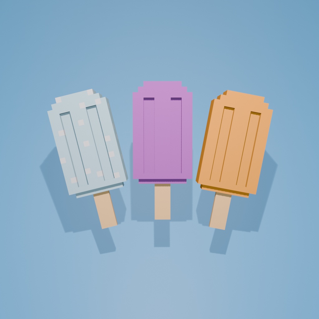 ボクセルモデル アイスバー10種セット