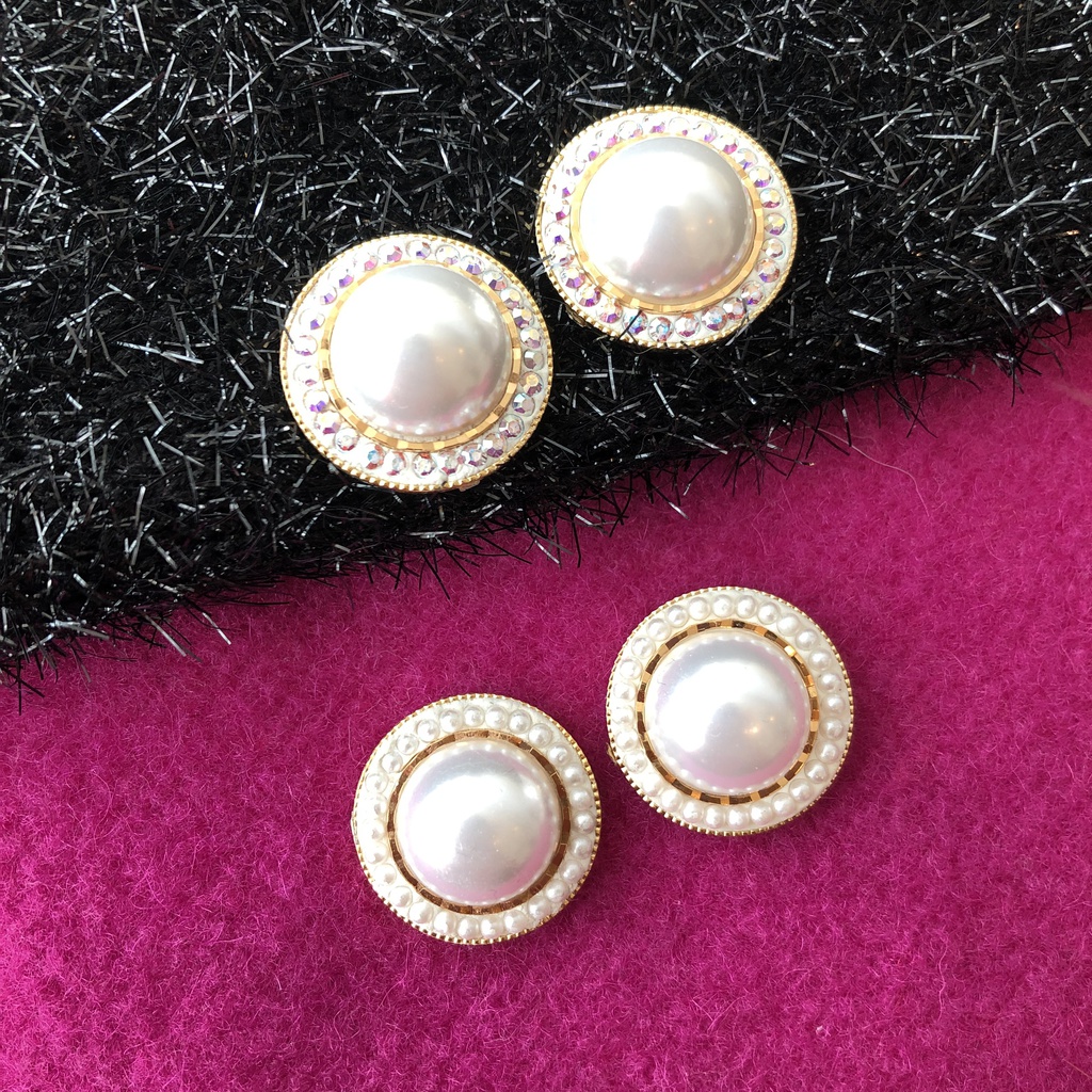 パール大ぶりピアス