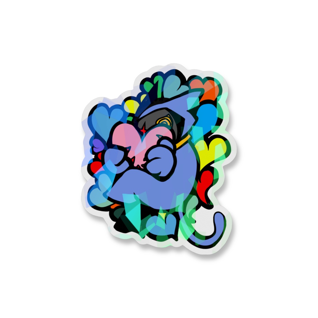 謎の猫とハート