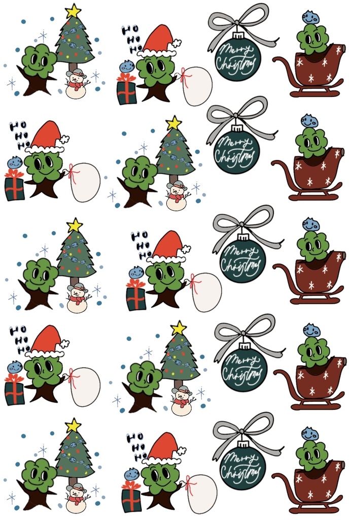 【オーダー品】クリスマスタトゥシール