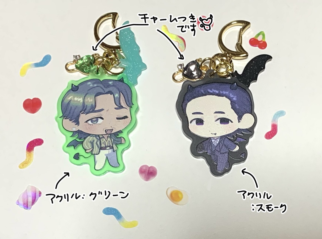 悪魔の尾立アクキー 