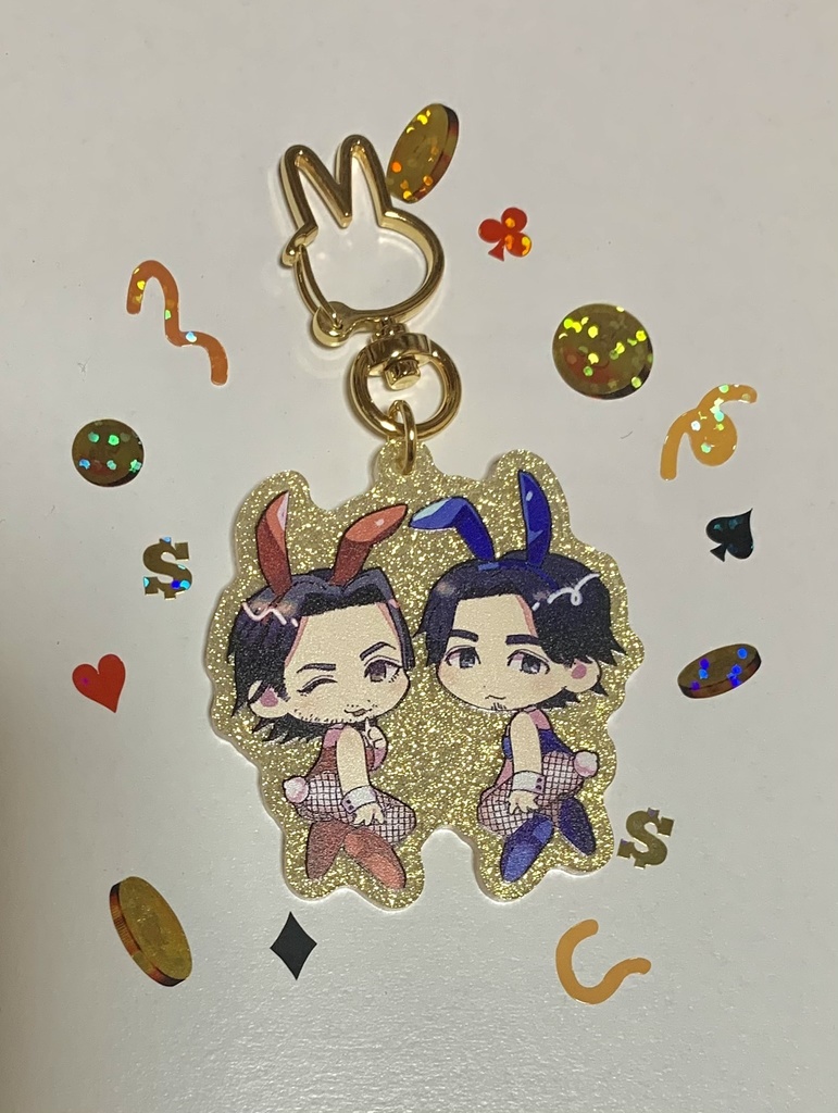 バニーアクリルキーホルダー