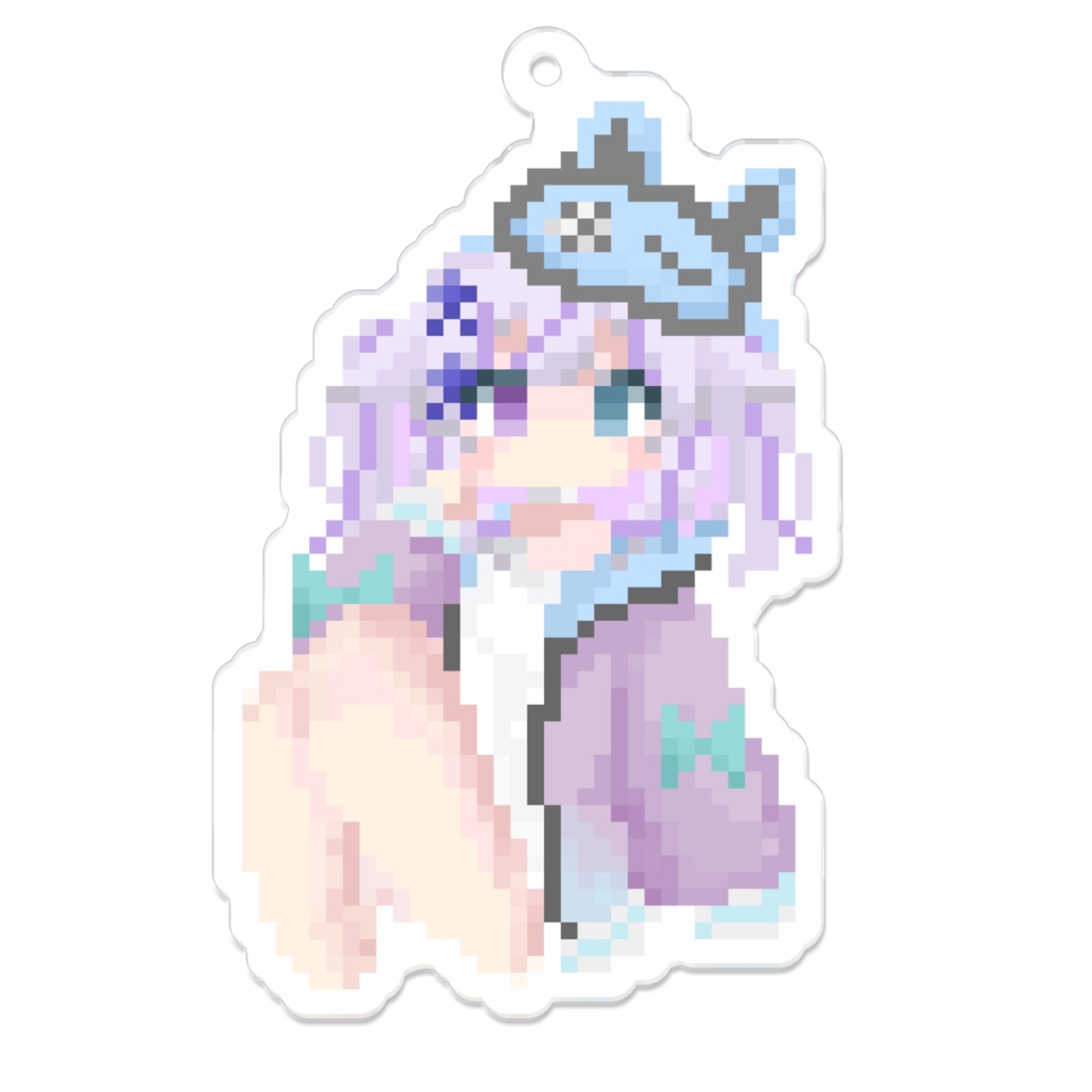 百雲しゃるるはじめてのドット絵キーホルダー