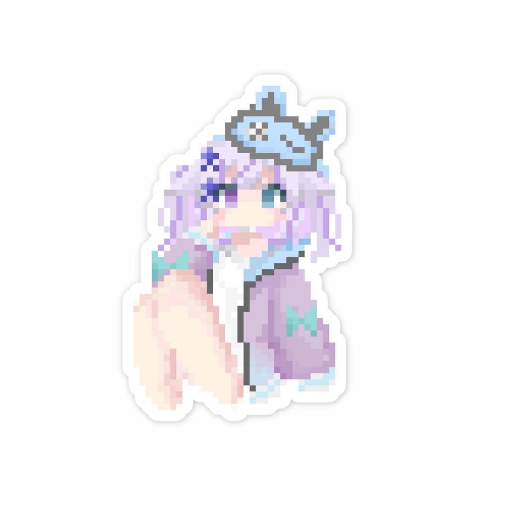 百雲しゃるる初めてのドット絵スマホステッカー