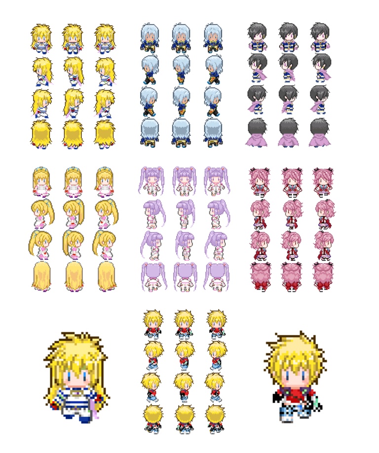 ピクスク用アバター テイルズオブデスティニー/D2/グレイセス