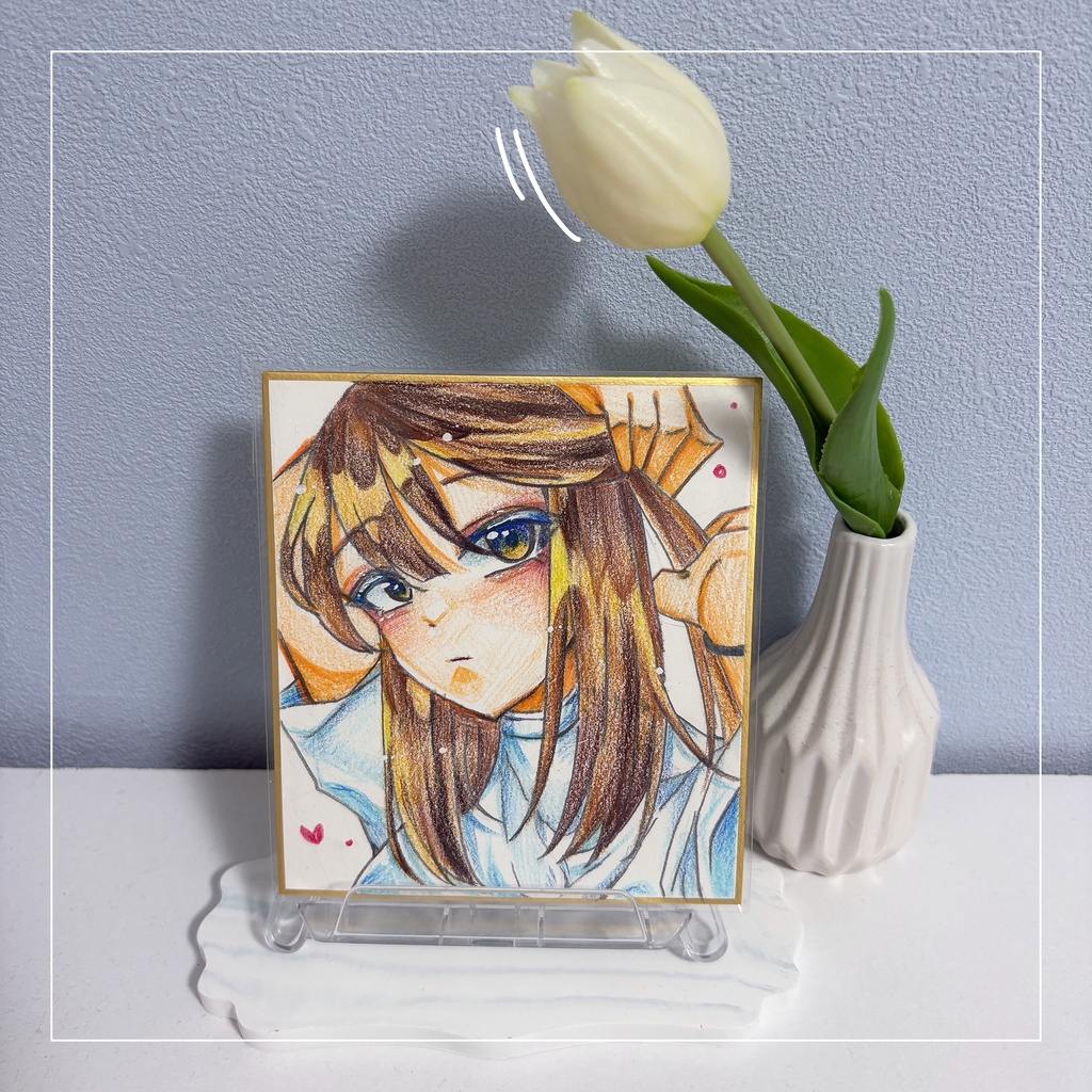 色紙原画「結」
