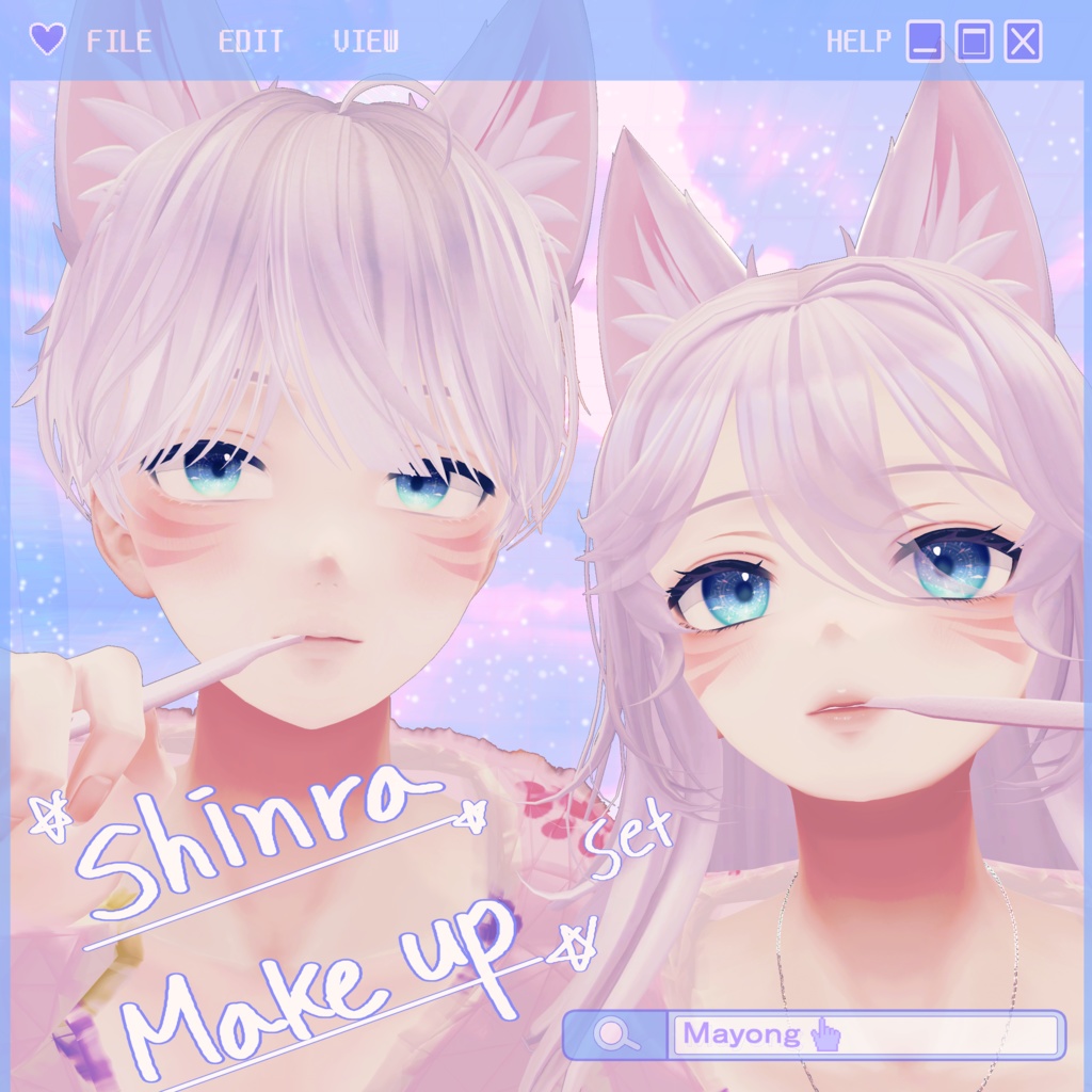 [Shinra(森羅)] Nine tails makeup texture boy & girl