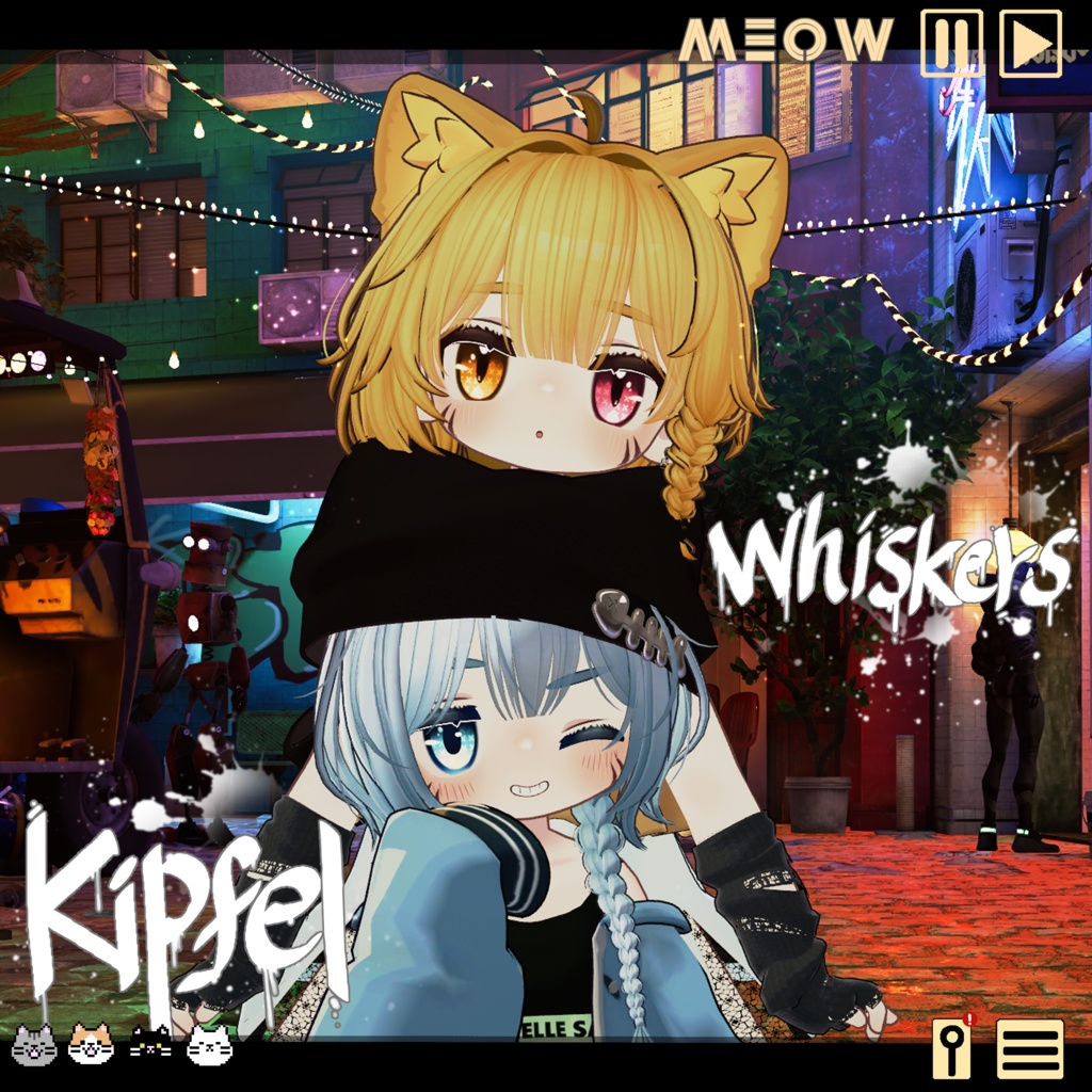 [Kipfel キプフェル] Whiskers Face and Body, eyes makeup!
