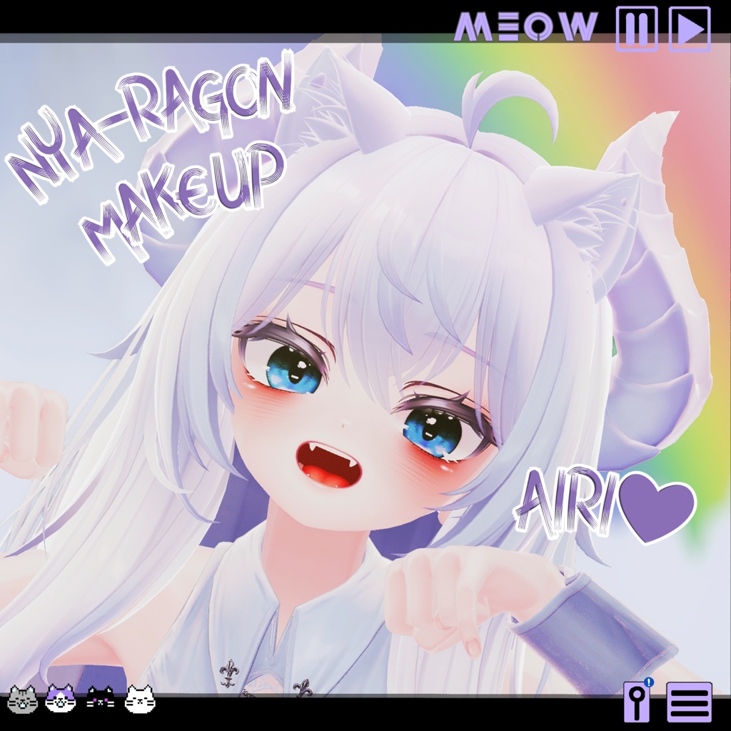 [Airi 愛莉]  Nya-ragon  makeup texture for Airi ! 