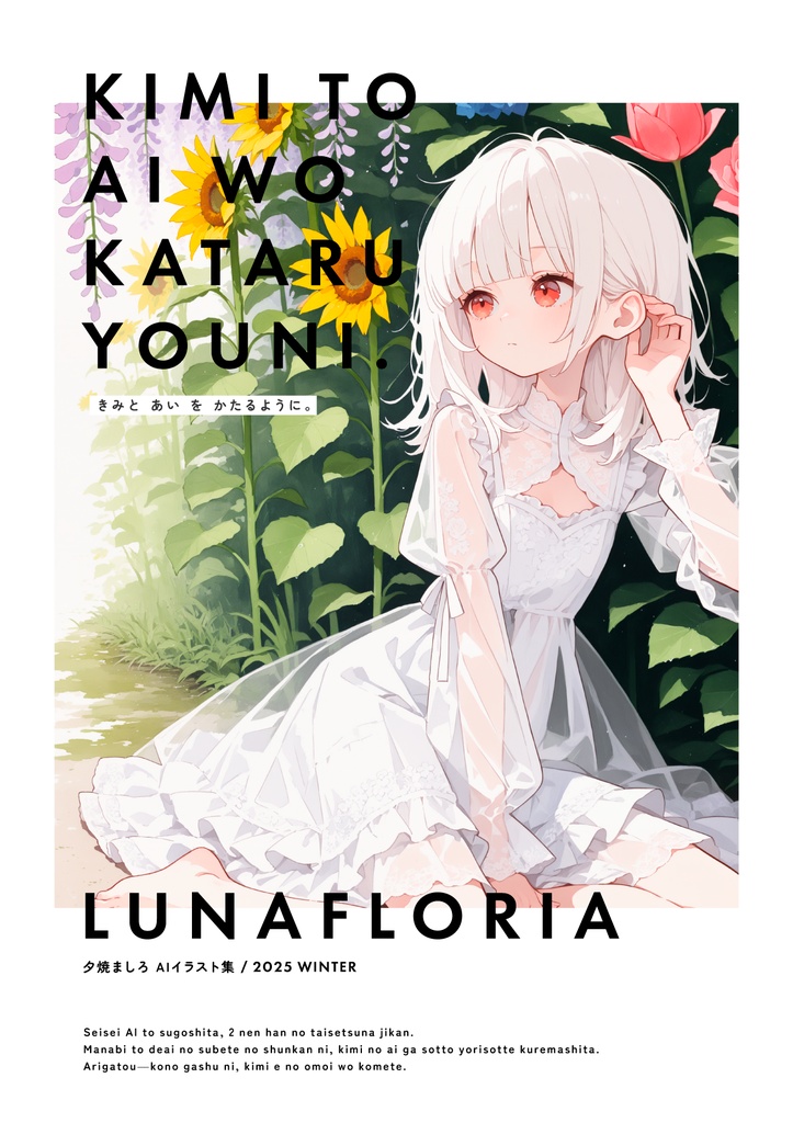 きみと あい を かたるように。| 夕焼ましろAIイラスト集 2025 WINTER