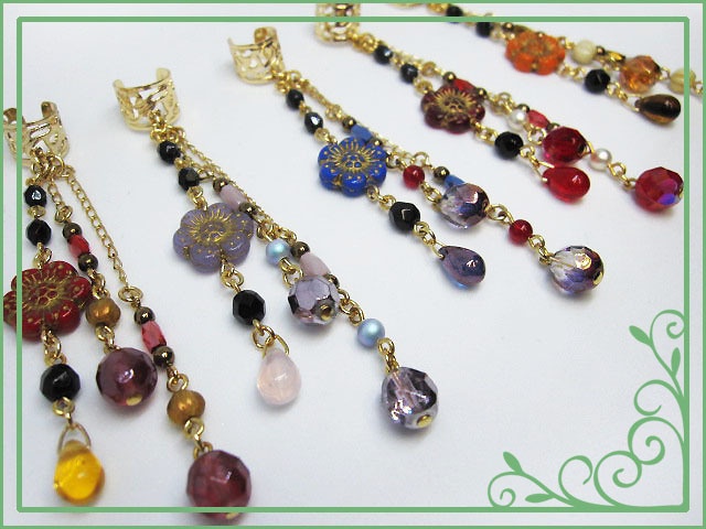 ポムフィオーレ寮イメージのイヤーカフ