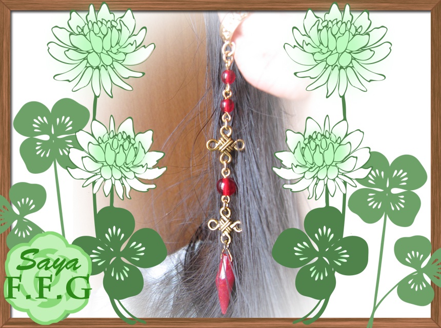 チャイナ風イヤーカフ