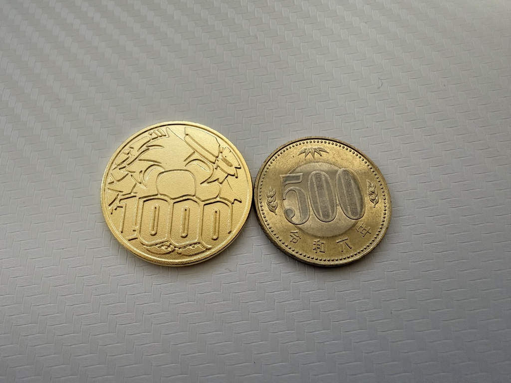 仮想じゃないよ?物理だよ?1000めめコイン🏅【チャンネル登録者数1000人達成記念硬貨】