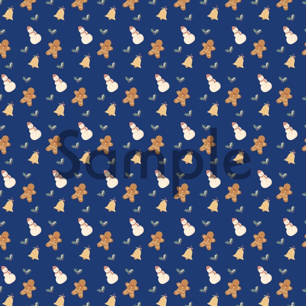 クリスマスシームレスパターン4種セット(3600x3600px / PNG)