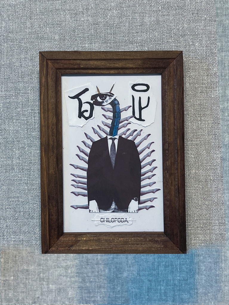 アナログコラージュ【百足】