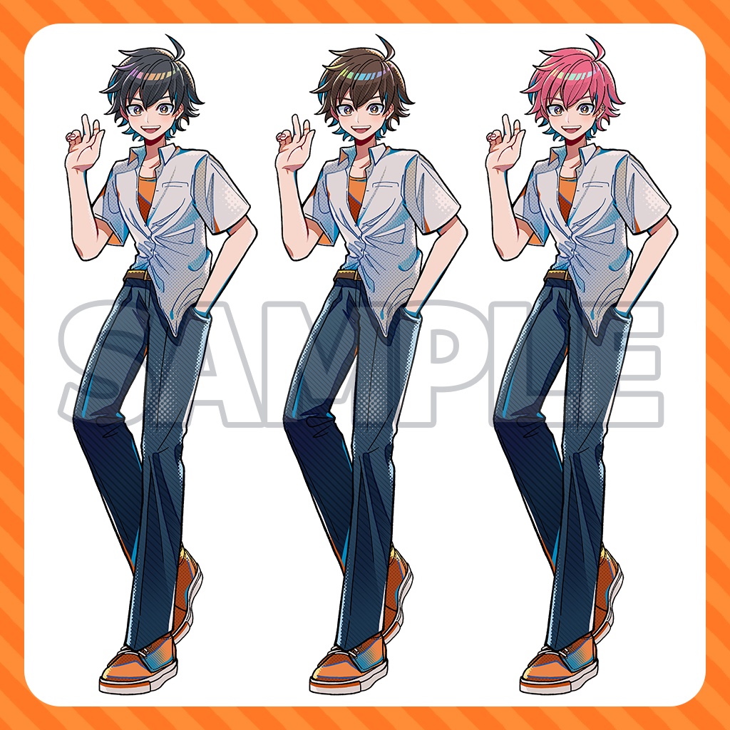 【立ち絵素材/無料版あり】男子学生/35種/表情差分/全身/制服/TRPG