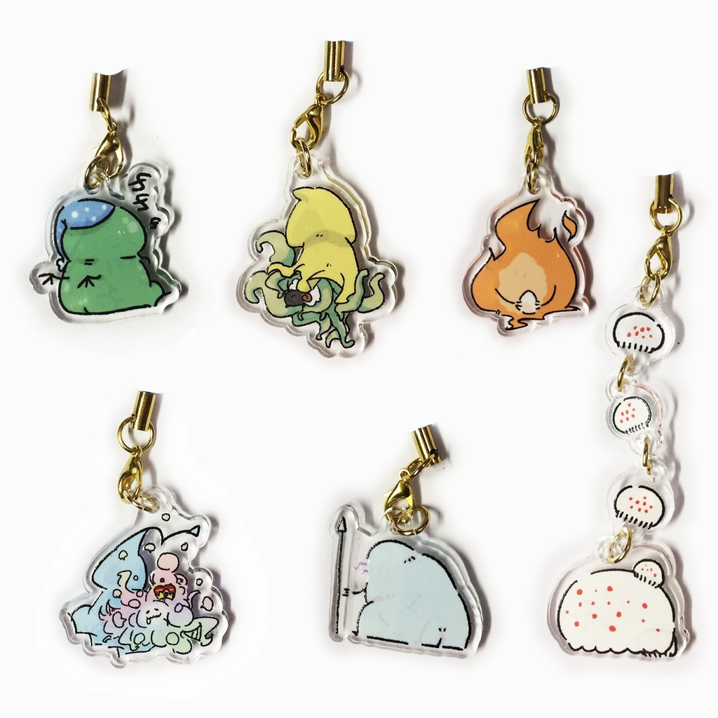 【あんしんBOOTHパック】くとゅるふしんわ アクリルキーホルダー