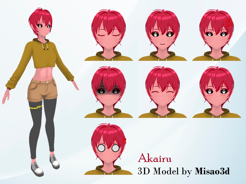 Akairu Original 3D model+ ARKit Face Tracking