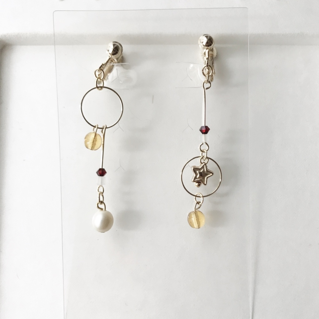 スタミュモチーフイヤリング（那雪）