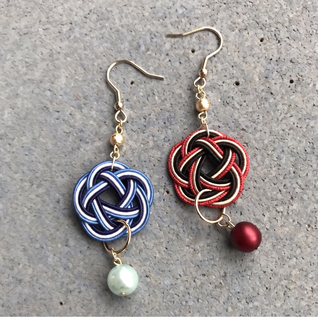 【受注生産】とうらぶ水引コンビピアス&イヤリング