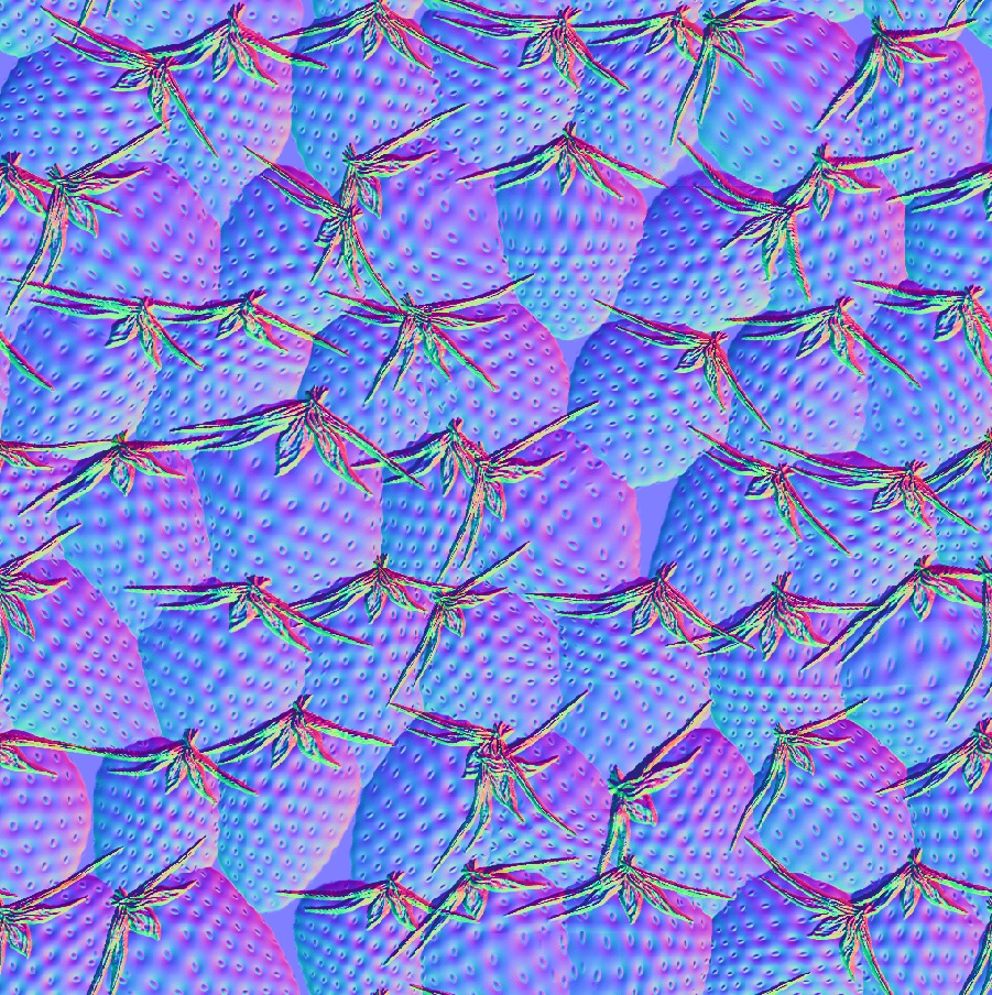 イチゴのマテリアルのチュートリアル