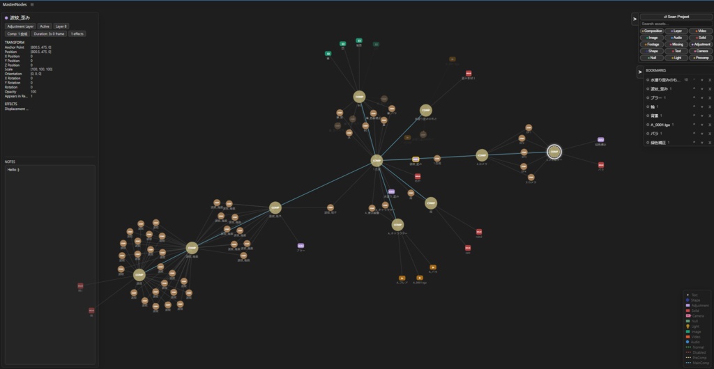【After Effects スクリプト】MasterNodes