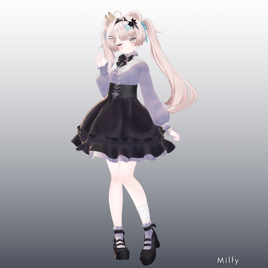 くろすみのふく【3アバター対応】