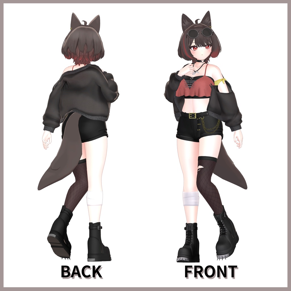 オリジナル3Dモデル「朱乃」