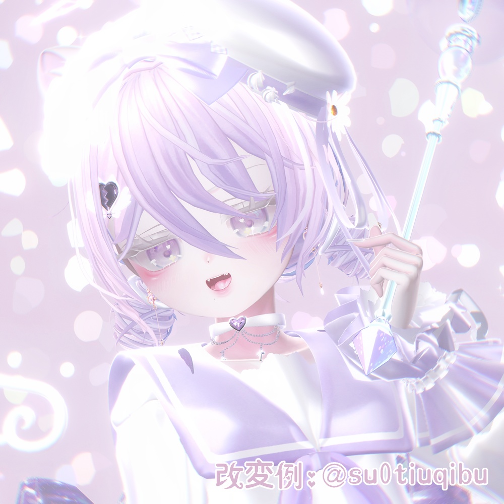 【5アバター対応】ゆるふわだんごヘアー #深海JellyFish