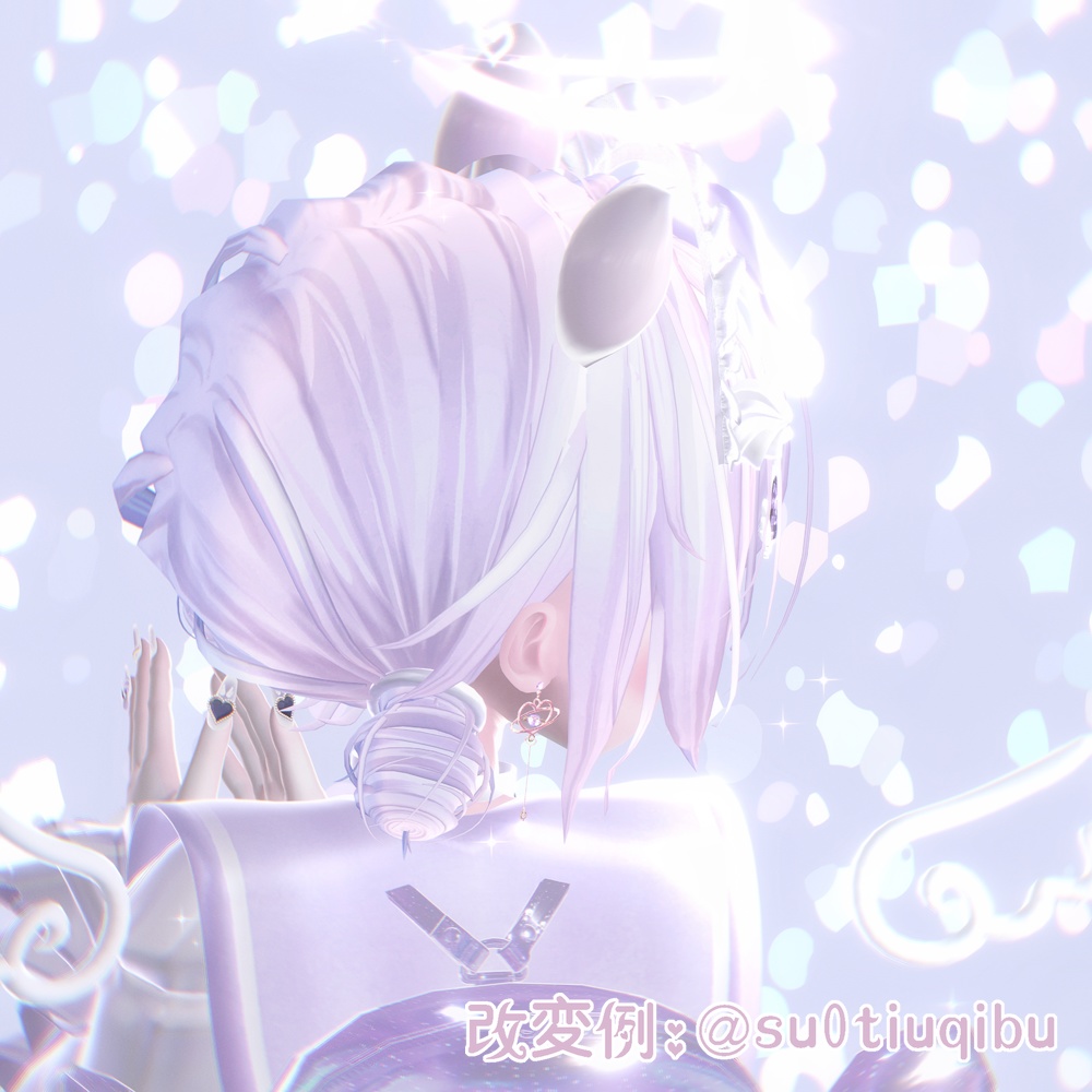 【5アバター対応】ゆるふわだんごヘアー #深海JellyFish