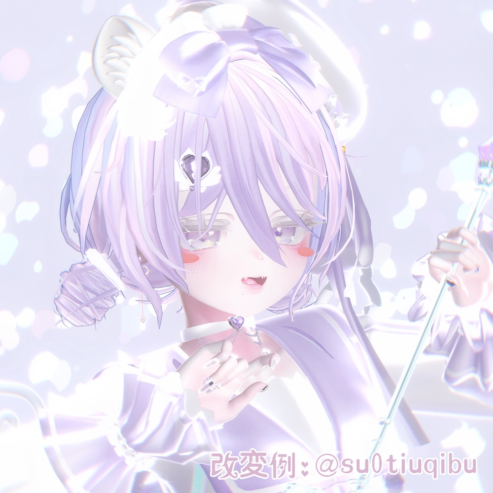 【5アバター対応】ゆるふわだんごヘアー #深海JellyFish